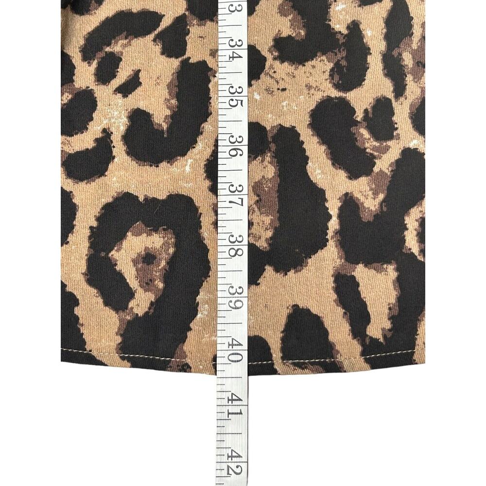 Shein Curve Dress Size 3XL Animal Print Short Sleeve Ruffle V-Neck Faux Wrap - Picture 14 of 15